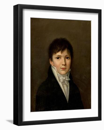 Portrait of a Young Man-Louis Leopold Boilly-Framed Premium Giclee Print