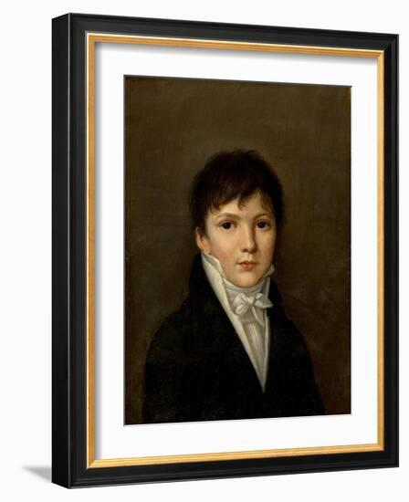 Portrait of a Young Man-Louis Leopold Boilly-Framed Giclee Print