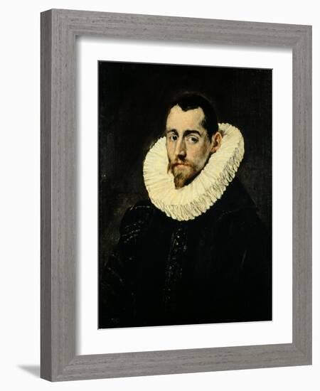 Portrait of a Young Man-El Greco-Framed Giclee Print