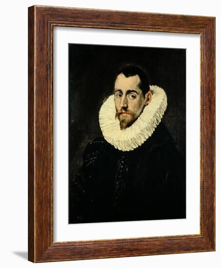 Portrait of a Young Man-El Greco-Framed Giclee Print