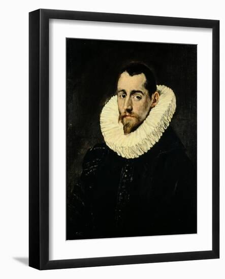 Portrait of a Young Man-El Greco-Framed Giclee Print