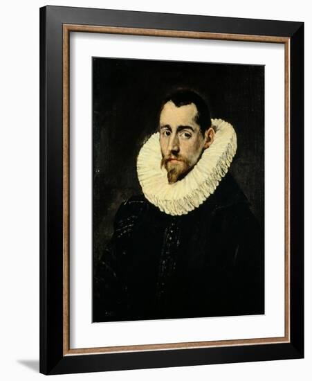 Portrait of a Young Man-El Greco-Framed Giclee Print