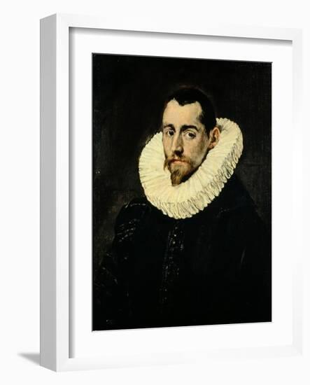 Portrait of a Young Man-El Greco-Framed Giclee Print