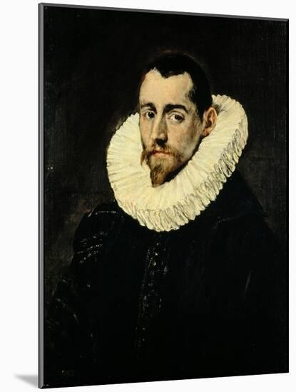 Portrait of a Young Man-El Greco-Mounted Giclee Print