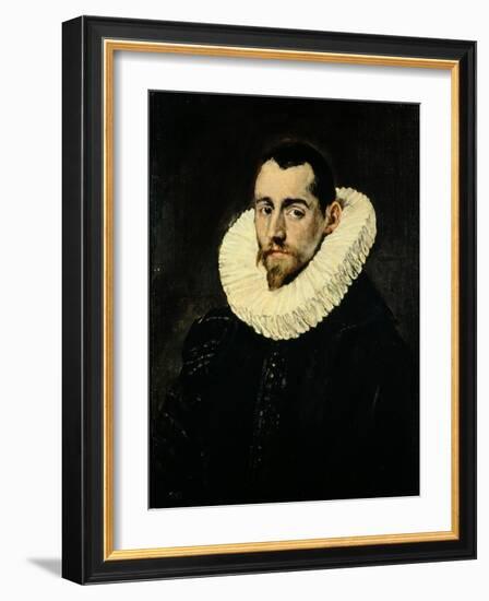 Portrait of a Young Man-El Greco-Framed Giclee Print