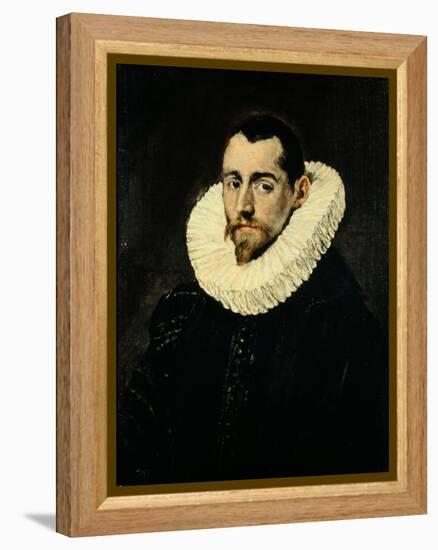 Portrait of a Young Man-El Greco-Framed Premier Image Canvas