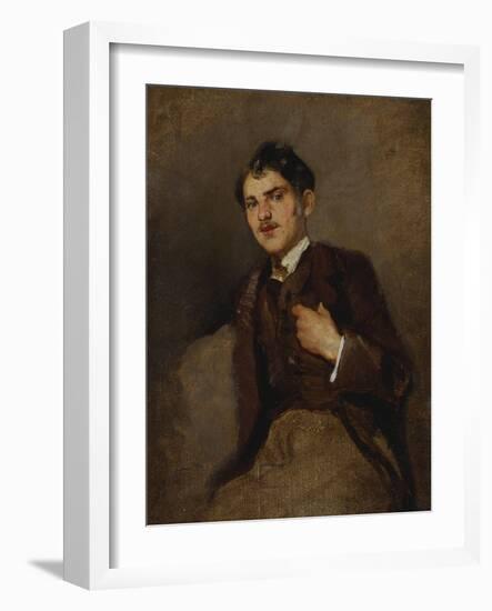 Portrait of a Young Man-Wilhelm Maria Hubertus Leibl-Framed Giclee Print