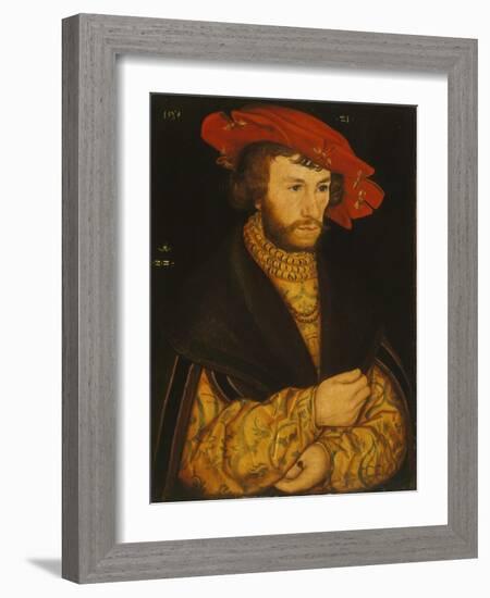 Portrait of a Young Man-Lucas Cranach the Elder-Framed Giclee Print