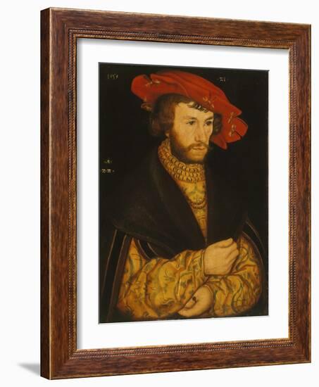 Portrait of a Young Man-Lucas Cranach the Elder-Framed Giclee Print