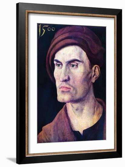 Portrait of a Young Man-Albrecht Dürer-Framed Art Print