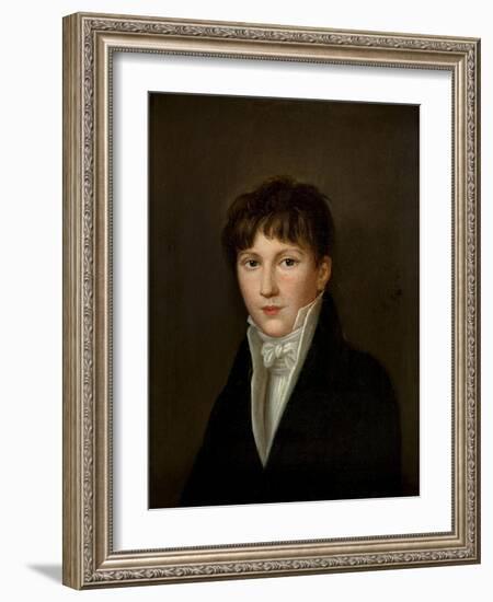 Portrait of a Young Man-Louis Leopold Boilly-Framed Giclee Print