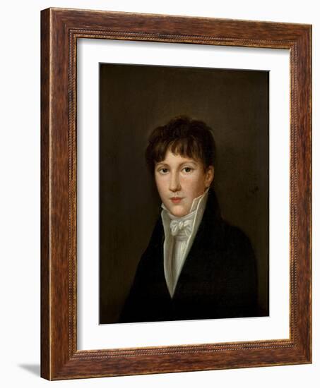 Portrait of a Young Man-Louis Leopold Boilly-Framed Giclee Print