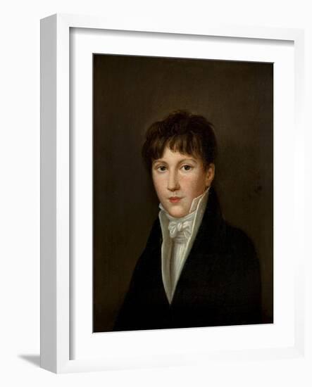 Portrait of a Young Man-Louis Leopold Boilly-Framed Giclee Print