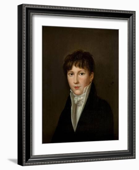 Portrait of a Young Man-Louis Leopold Boilly-Framed Giclee Print