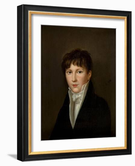 Portrait of a Young Man-Louis Leopold Boilly-Framed Giclee Print