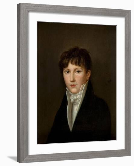 Portrait of a Young Man-Louis Leopold Boilly-Framed Giclee Print