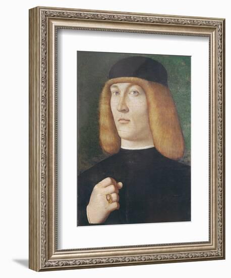 Portrait of a Young Man-Gentile Bellini-Framed Giclee Print