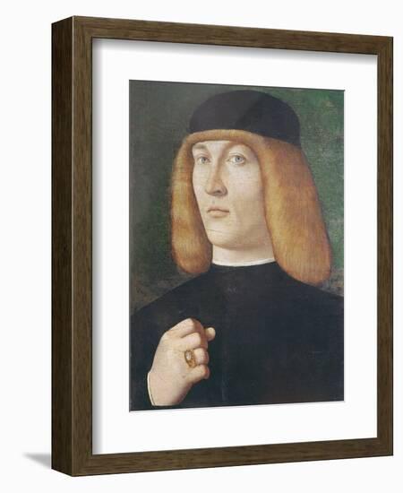 Portrait of a Young Man-Gentile Bellini-Framed Giclee Print