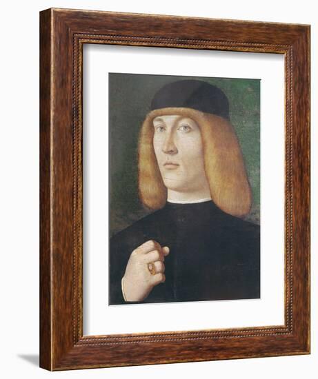 Portrait of a Young Man-Gentile Bellini-Framed Giclee Print