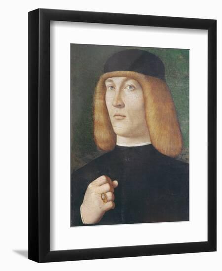 Portrait of a Young Man-Gentile Bellini-Framed Giclee Print