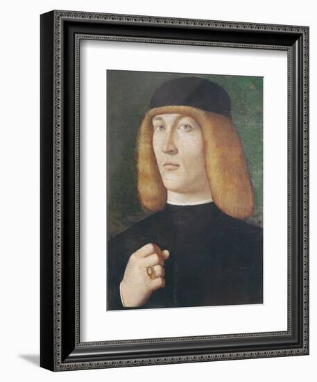 Portrait of a Young Man-Gentile Bellini-Framed Giclee Print