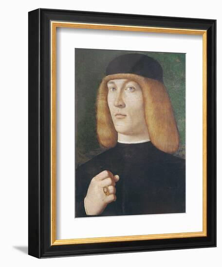 Portrait of a Young Man-Gentile Bellini-Framed Giclee Print