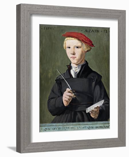 Portrait of a Young Scholar-null-Framed Giclee Print