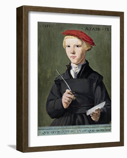 Portrait of a Young Scholar-null-Framed Giclee Print
