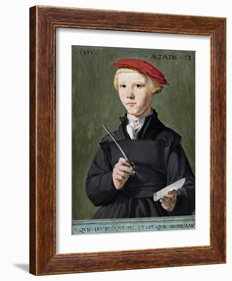 Portrait of a Young Scholar-null-Framed Giclee Print