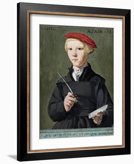 Portrait of a Young Scholar-null-Framed Giclee Print