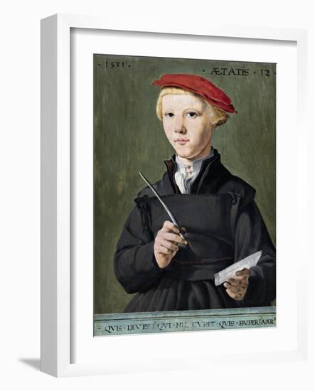 Portrait of a Young Scholar-null-Framed Giclee Print