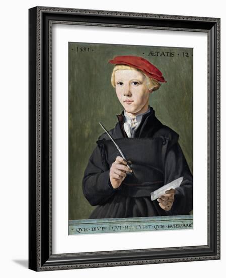 Portrait of a Young Scholar-null-Framed Giclee Print