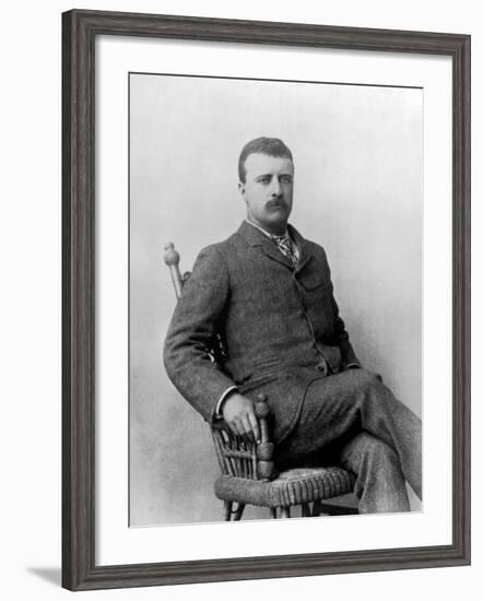 Portrait of a Young Theodore Roosevelt-null-Framed Photographic Print