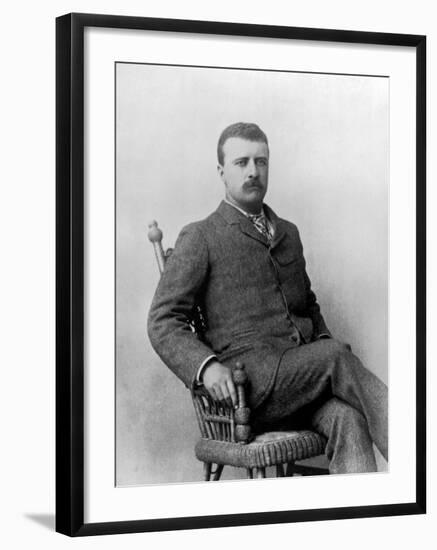 Portrait of a Young Theodore Roosevelt-null-Framed Photographic Print