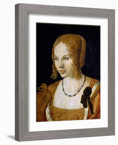 Portrait of a Young Venetian Woman, 1505 (Painting)-Albrecht Dürer or Duerer-Framed Giclee Print