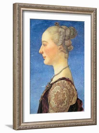 Portrait of a Young Woman, 1475-Antonio Pollaiuolo-Framed Giclee Print