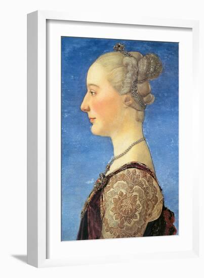 Portrait of a Young Woman, 1475-Antonio Pollaiuolo-Framed Giclee Print