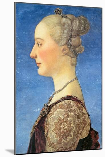 Portrait of a Young Woman, 1475-Antonio Pollaiuolo-Mounted Giclee Print