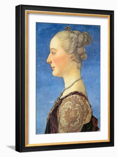 Portrait of a Young Woman, 1475-Antonio Pollaiuolo-Framed Giclee Print