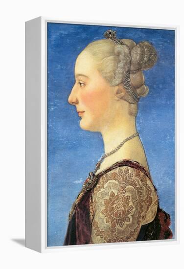 Portrait of a Young Woman, 1475-Antonio Pollaiuolo-Framed Premier Image Canvas