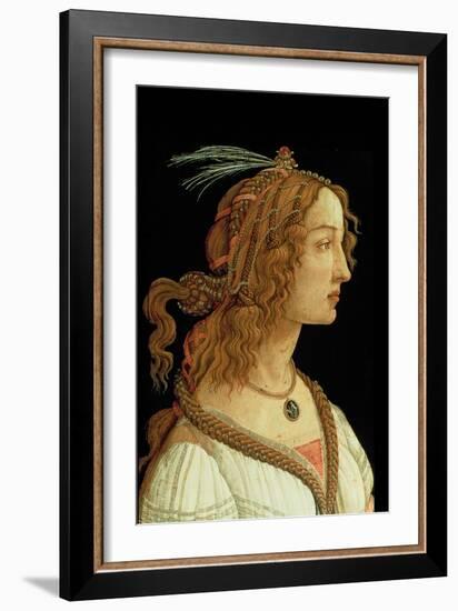 Portrait of a Young Woman, 1485-Sandro Botticelli-Framed Giclee Print