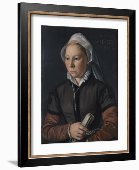 Portrait of a Young Woman, 1562-Joachim Beuckelaer-Framed Giclee Print