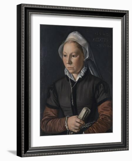 Portrait of a Young Woman, 1562-Joachim Beuckelaer-Framed Giclee Print