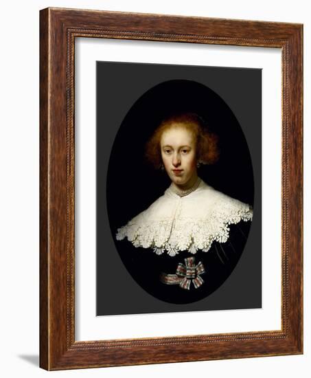 Portrait of a Young Woman, 1633-Rembrandt van Rijn-Framed Giclee Print