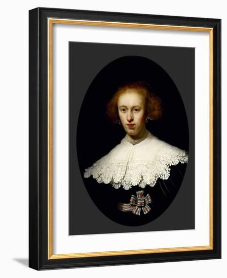 Portrait of a Young Woman, 1633-Rembrandt van Rijn-Framed Giclee Print