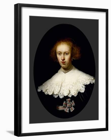 Portrait of a Young Woman, 1633-Rembrandt van Rijn-Framed Giclee Print