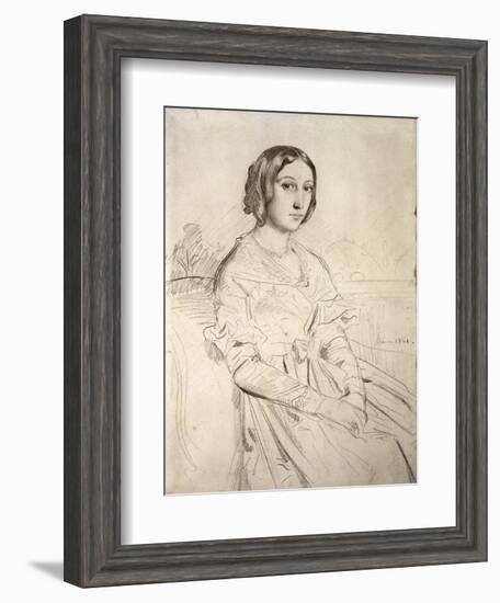 Portrait of a Young Woman, 1841-Theodore Chasseriau-Framed Giclee Print