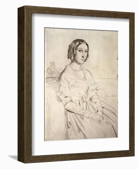 Portrait of a Young Woman, 1841-Theodore Chasseriau-Framed Giclee Print