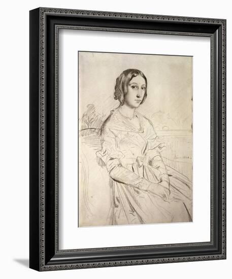 Portrait of a Young Woman, 1841-Theodore Chasseriau-Framed Giclee Print