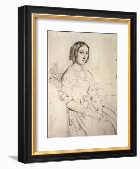 Portrait of a Young Woman, 1841-Theodore Chasseriau-Framed Giclee Print